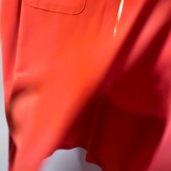 Sz XL Burnt Orange Anne Klein Short Sleeve Flowy Elegant Top Nearly New EUC - Picture 5 of 9